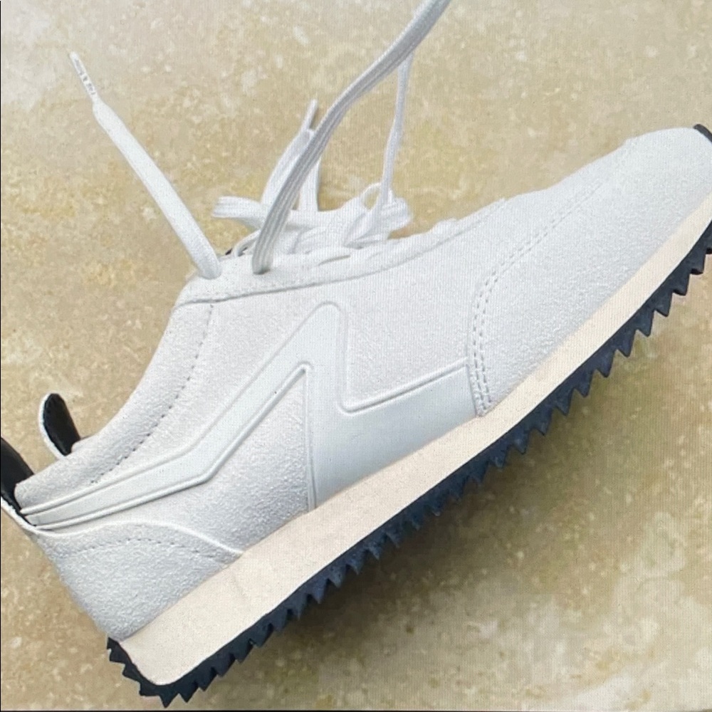 Rag & Bone Retro Runner ivory suede nylon  Sneakers - Picture 4 of 11